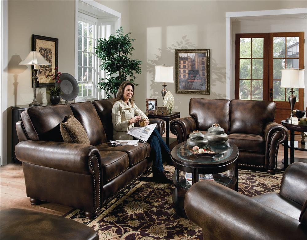 Lane Benson Sofa Sleeper with Nailhead Trim AHFA Sleeper Sofas